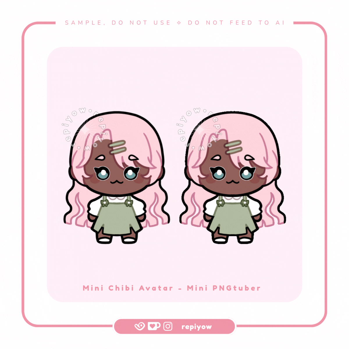Mini Chibi PNGtuber sample by Repiyow