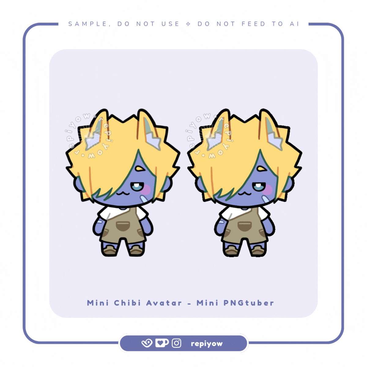 Mini Chibi PNGtuber sample by Repiyow